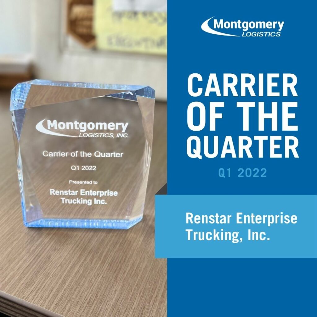 1Q22 Carrier of the Quarter-Renstar Enterprise Trucking Inc.
